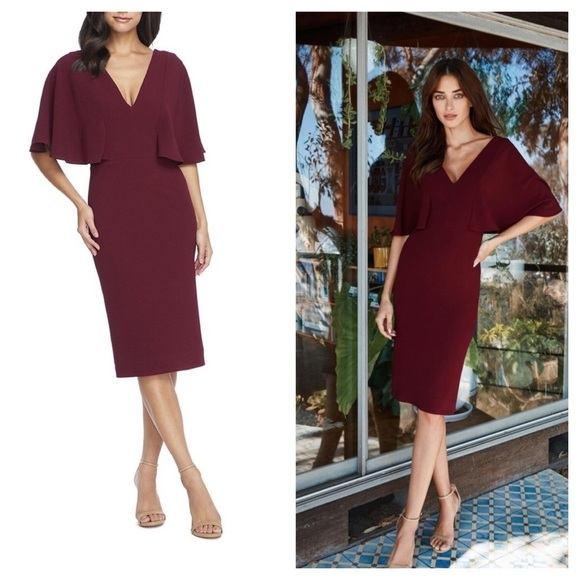 Dress the Population / NWT Louisa Flutter Sheath Dress - Picture 1 of 3